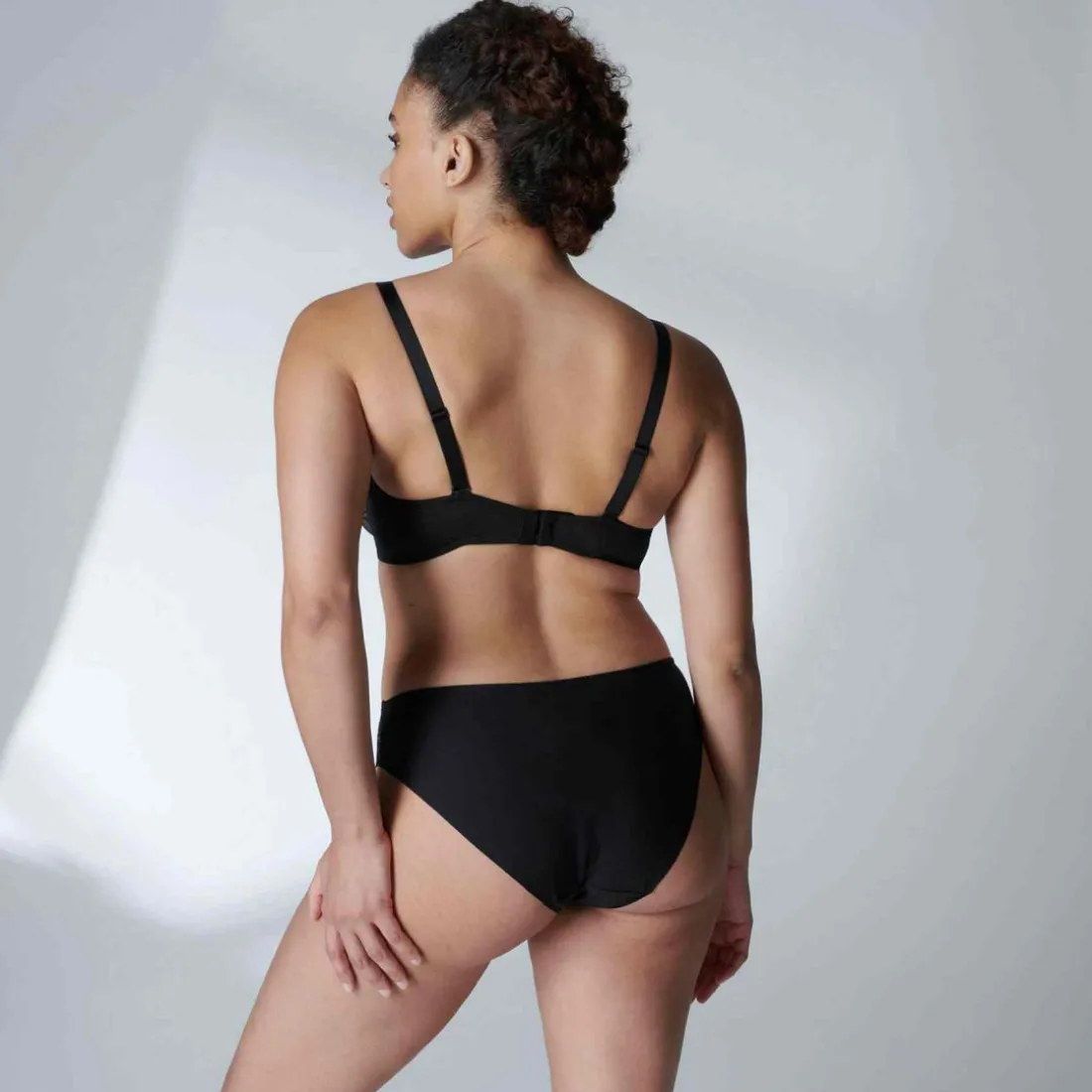 Soutien-gorge plongeant armatures - Noir