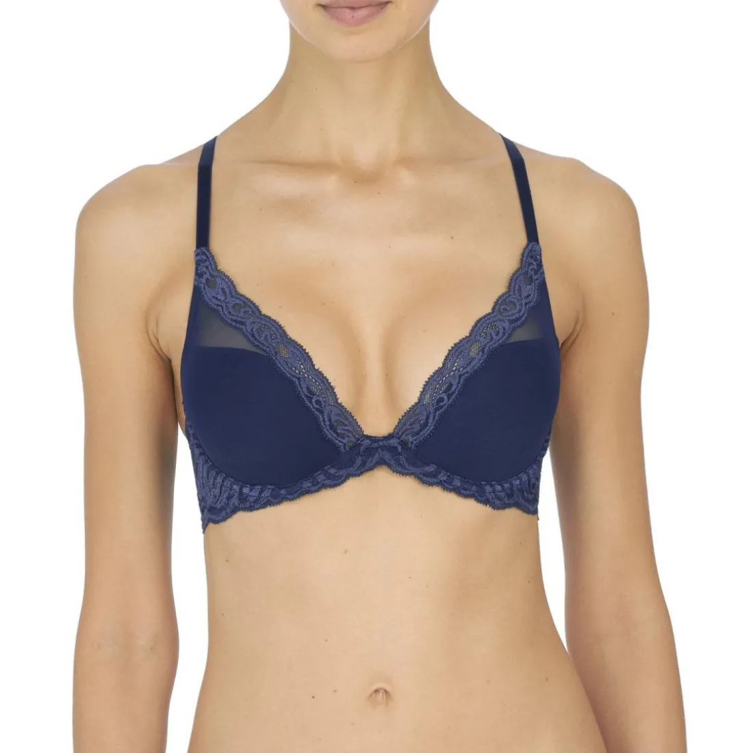 Soutien-gorge plongeant armatures - Natori Bleu