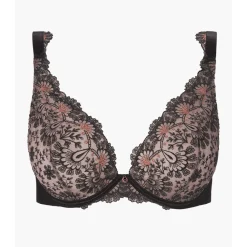 Soutien-gorge plongeant armatures - Noir