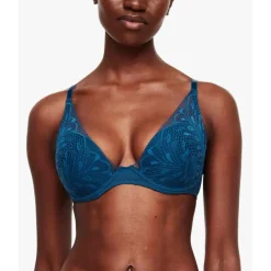 Soutien-gorge plongeant armatures - Bleu Passionata