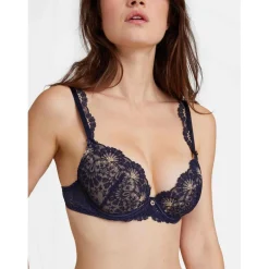 Soutien-gorge Plongeant Armatures - Bleu