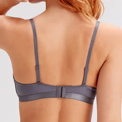 Soutien-gorge plongeant armatures gris