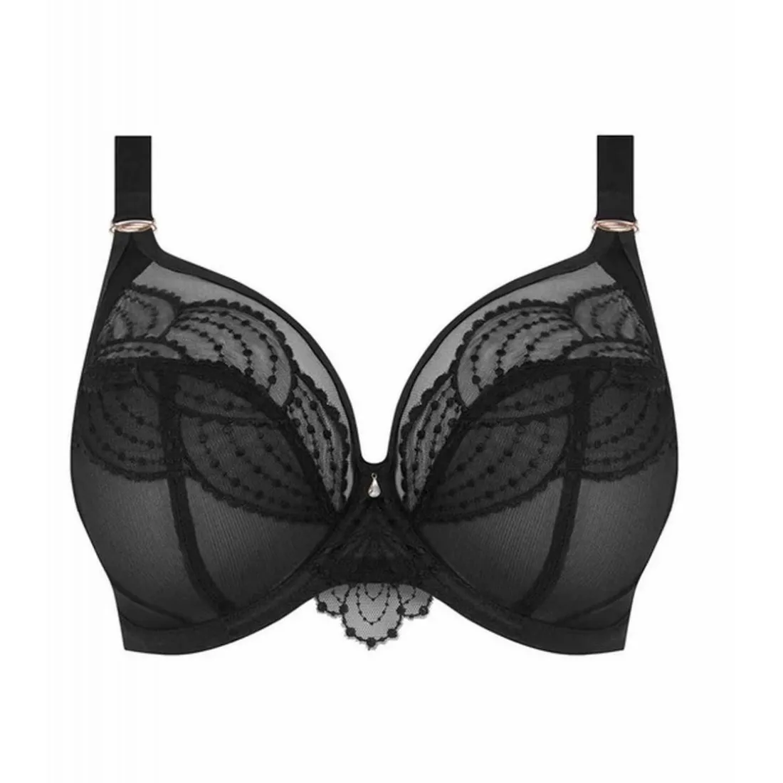 Soutien-gorge plongeant armatures - Noir Elomi