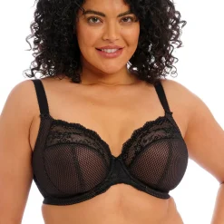 Soutien-gorge plongeant armatures noir stretch