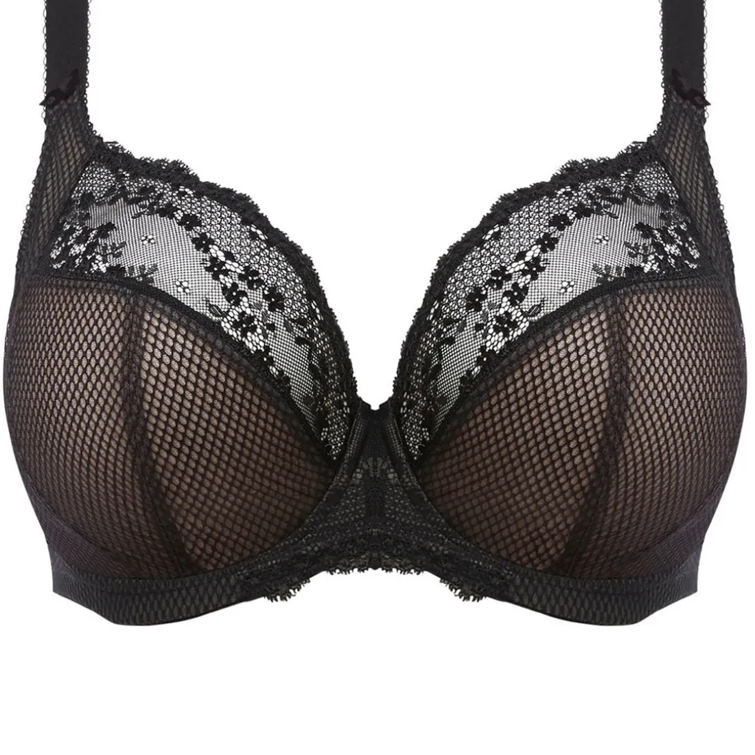 Soutien-gorge plongeant armatures noir stretch