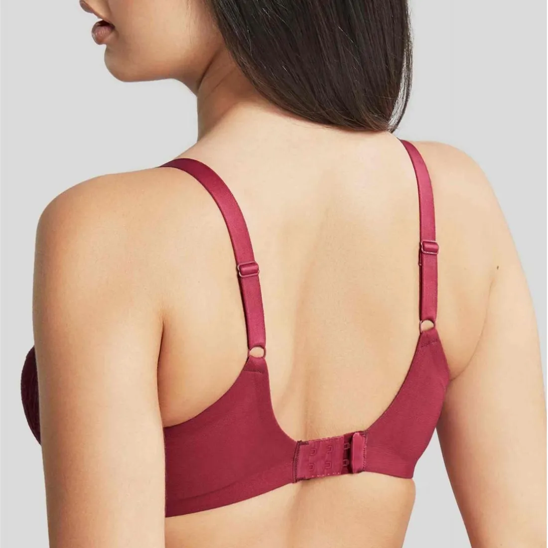 Soutien-gorge Plongeant Armatures à Dentelle Fine - Cleo by Panache Rouge