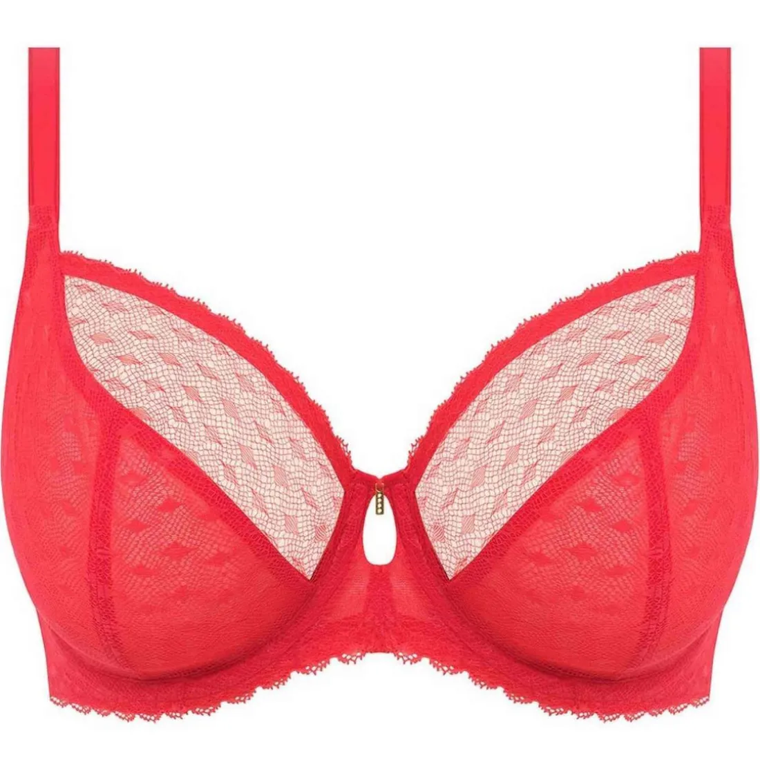 Soutien-gorge plongeant armatures - Rouge FREYA SIGNATURE en nylon