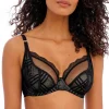 Soutien-gorge plongeant armatures - Noir FREYA FATALE