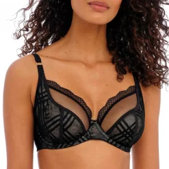 Soutien-gorge plongeant armatures - Noir FREYA FATALE