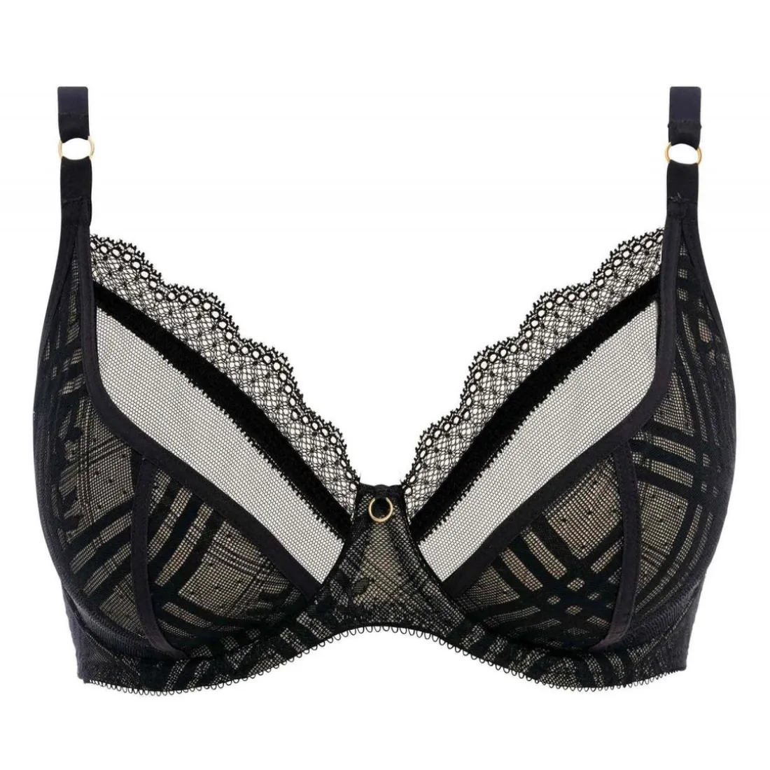 Soutien-gorge plongeant armatures - Noir FREYA FATALE