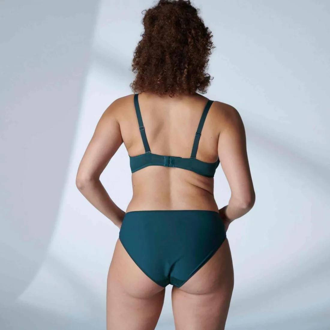 Soutien-gorge plongeant armatures - Bleu