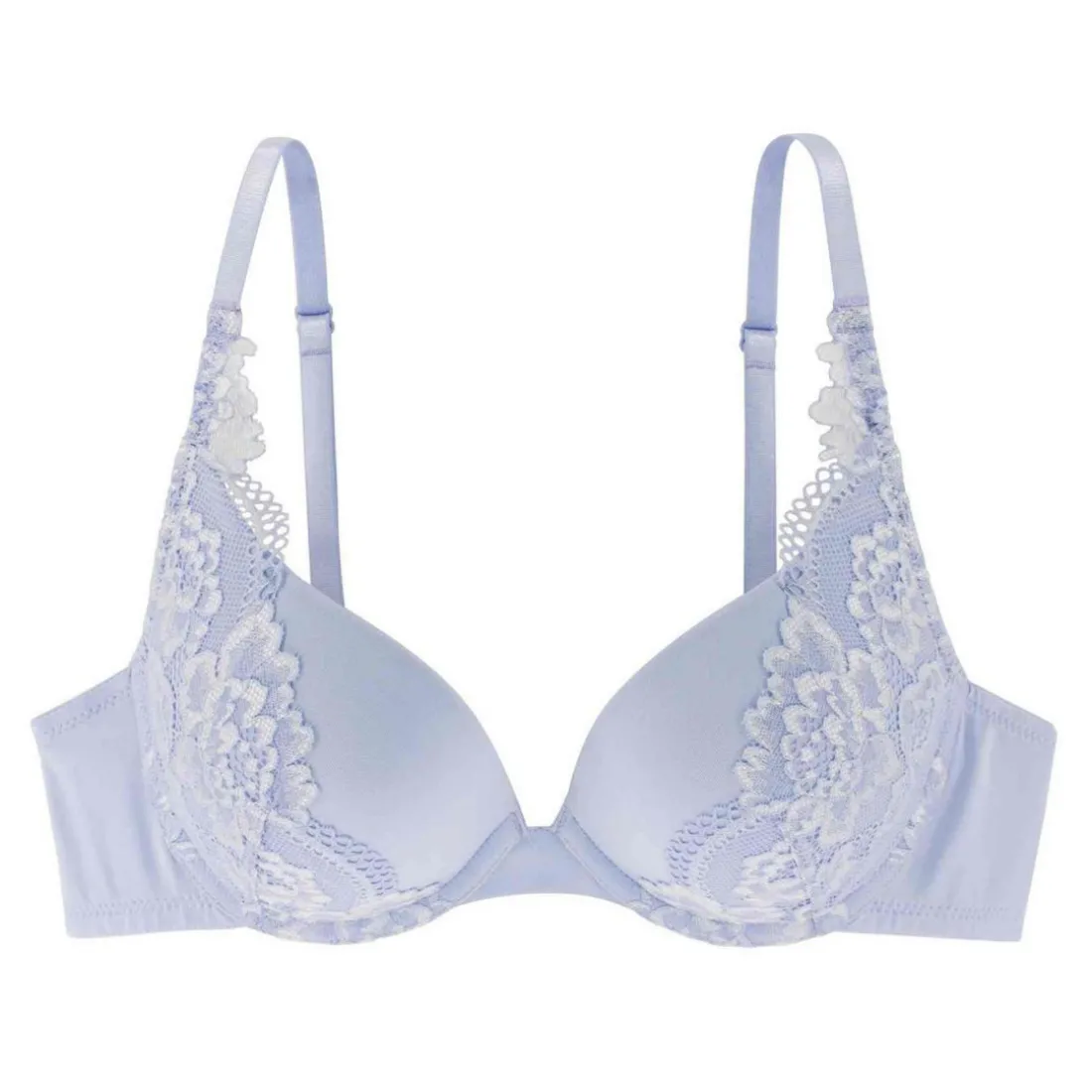 Soutien-gorge plongeant armatures - Bleu Dorina