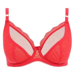 Soutien-gorge plongeant armatures - Rouge FREYA FATALE