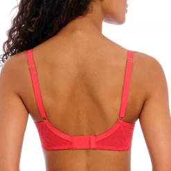 Soutien-gorge plongeant armatures - Rouge FREYA FATALE
