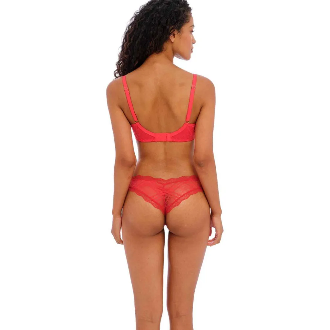 Soutien-gorge plongeant armatures - Rouge FREYA FATALE