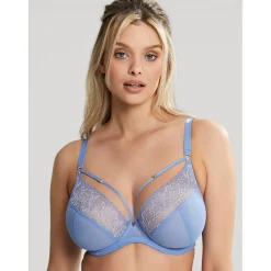 Soutien-Gorge Plongeant armatures Bleu Cléo by Panache