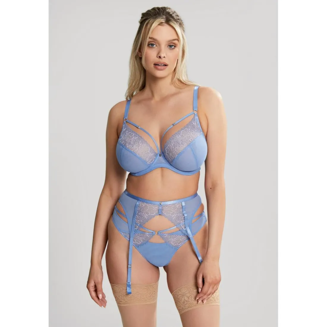 Soutien-Gorge Plongeant armatures Bleu Cléo by Panache