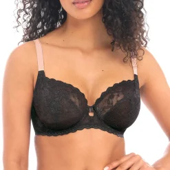 Soutien-gorge plongeant armatures - Noir Freya