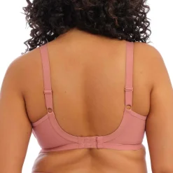 Soutien-gorge plongeant armatures en Tulle et Broderie à Motifs Tatoo - Rose - Elomi