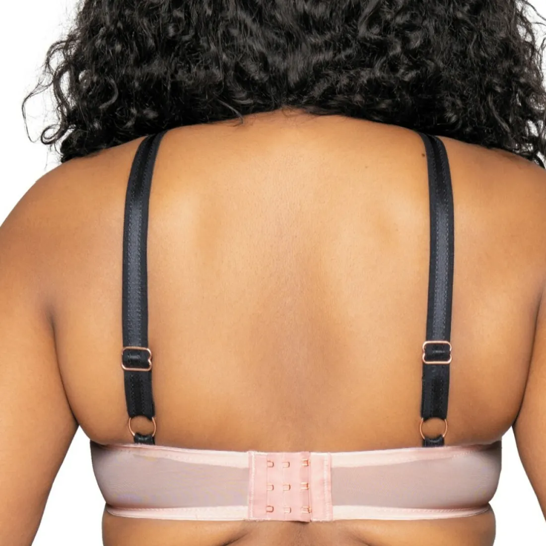 Soutien-gorge plongeant armatures rose