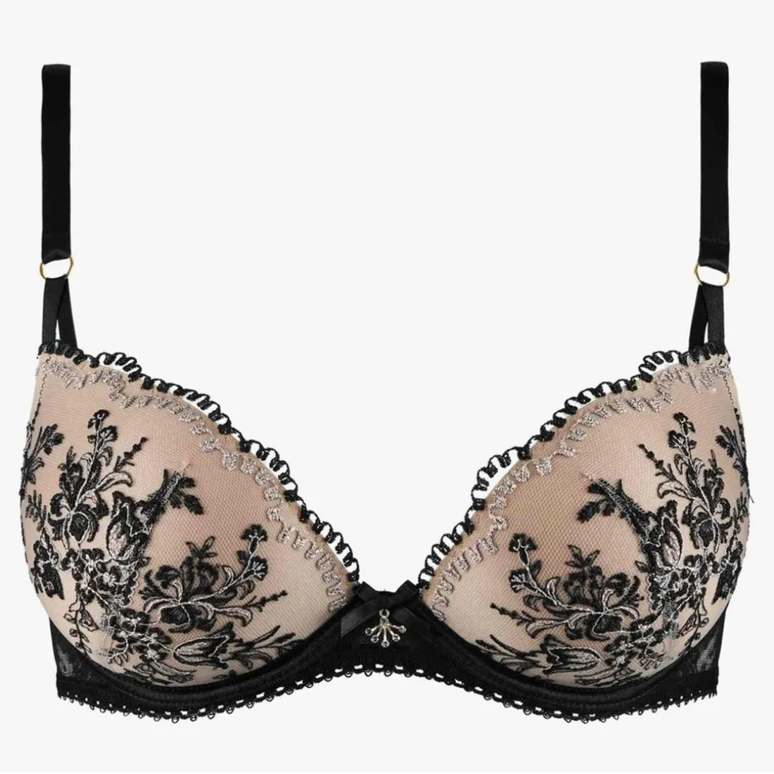Soutien-gorge plongeant armatures Noir