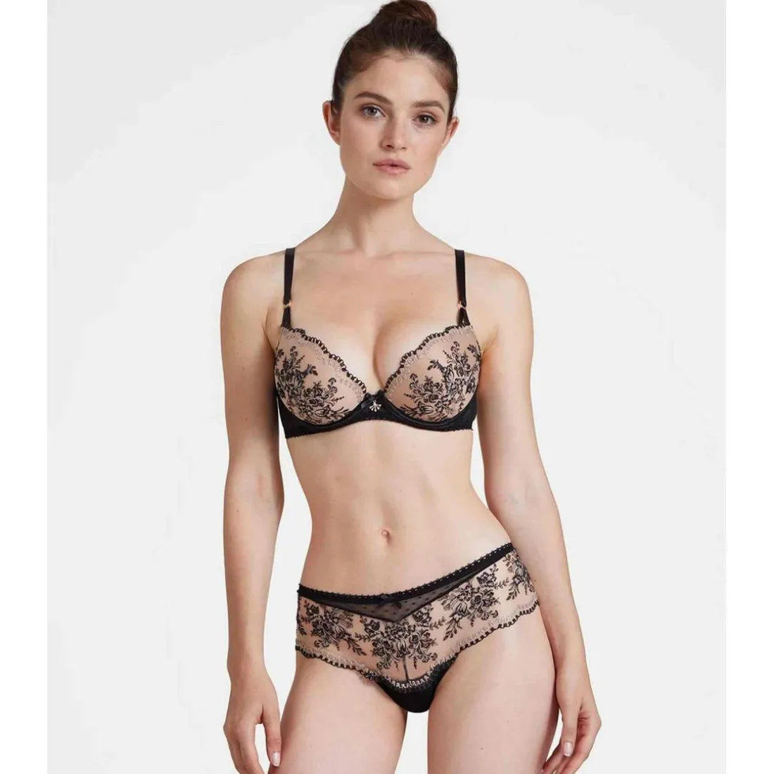 Soutien-gorge plongeant armatures Noir