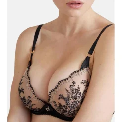 Soutien-gorge plongeant armatures Noir