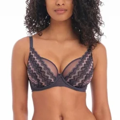 Soutien-gorge plongeant armatures - Gris FESTIVAL VIBE