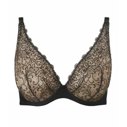Soutien-gorge plongeant armatures - Noir