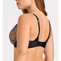 Soutien-gorge plongeant armatures - Noir
