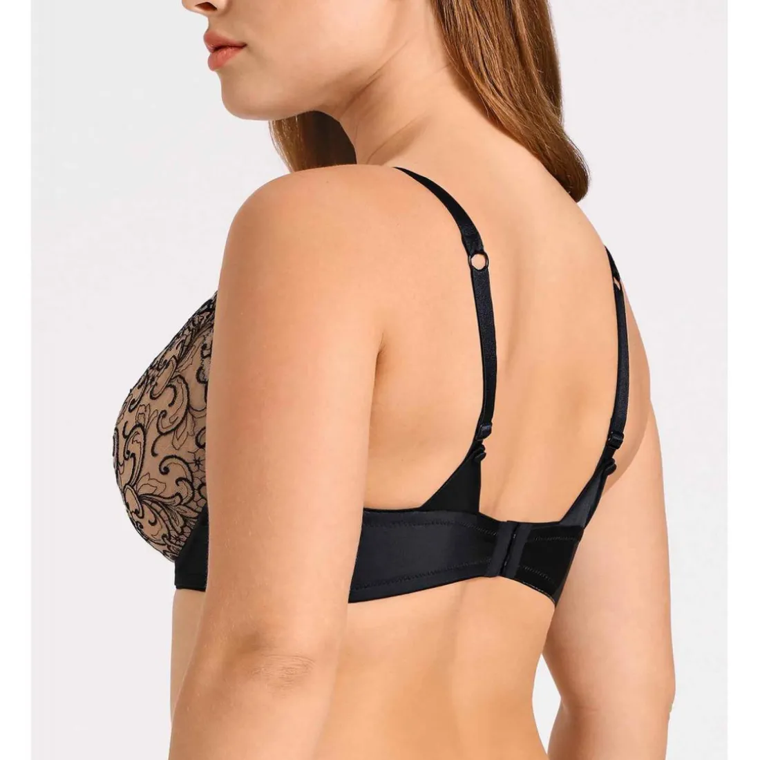 Soutien-gorge plongeant armatures - Noir