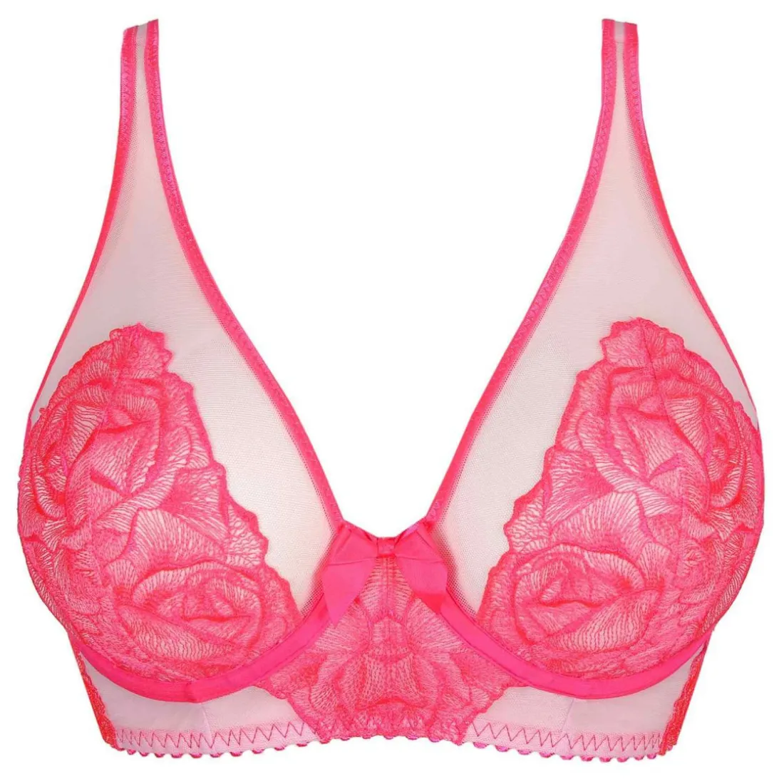 Soutien-gorge Plongeant Armatures - Rose