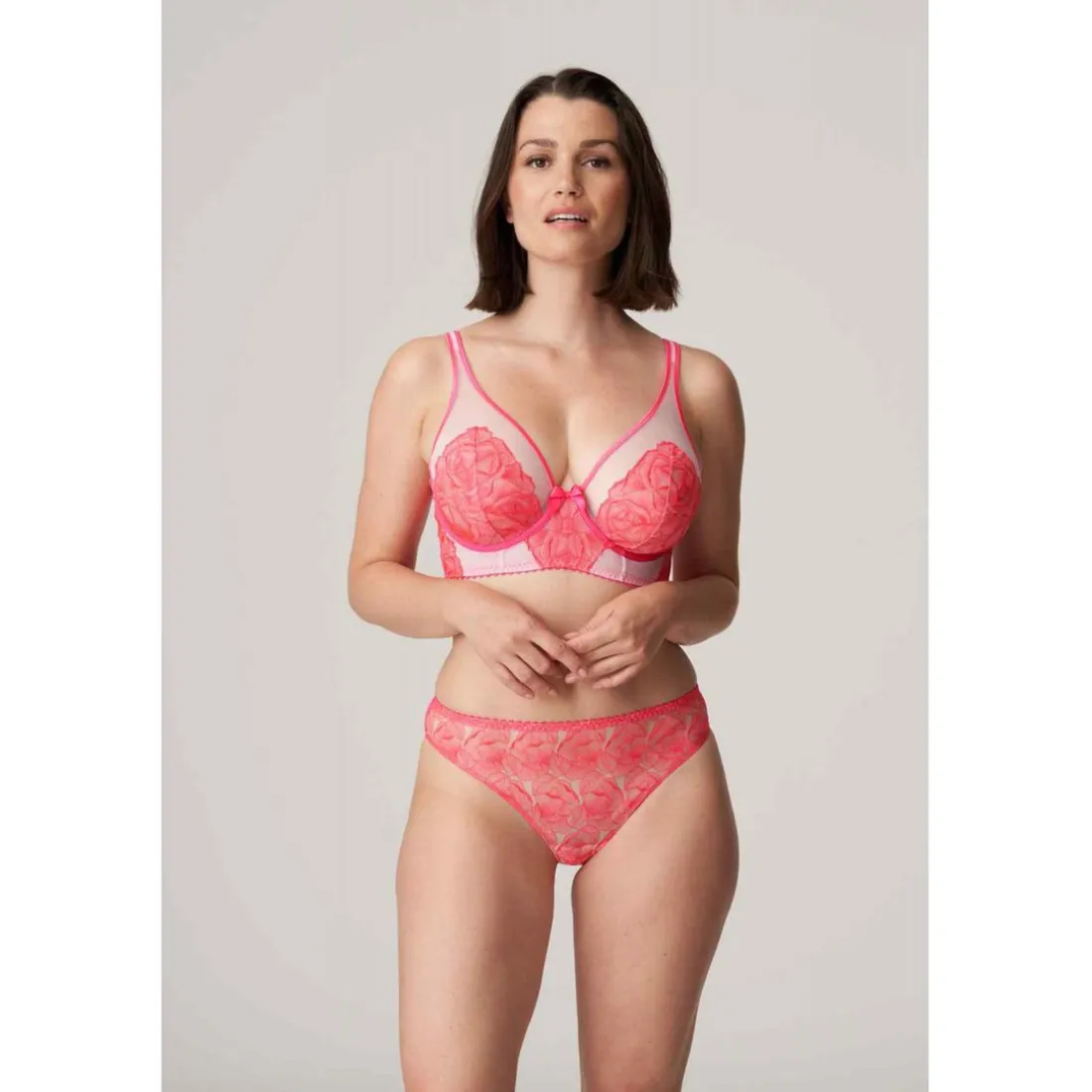 Soutien-gorge Plongeant Armatures - Rose