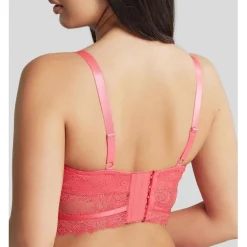 Soutien-gorge Plongeant Armatures en Tulle Transparent - Cleo by Panache Rose