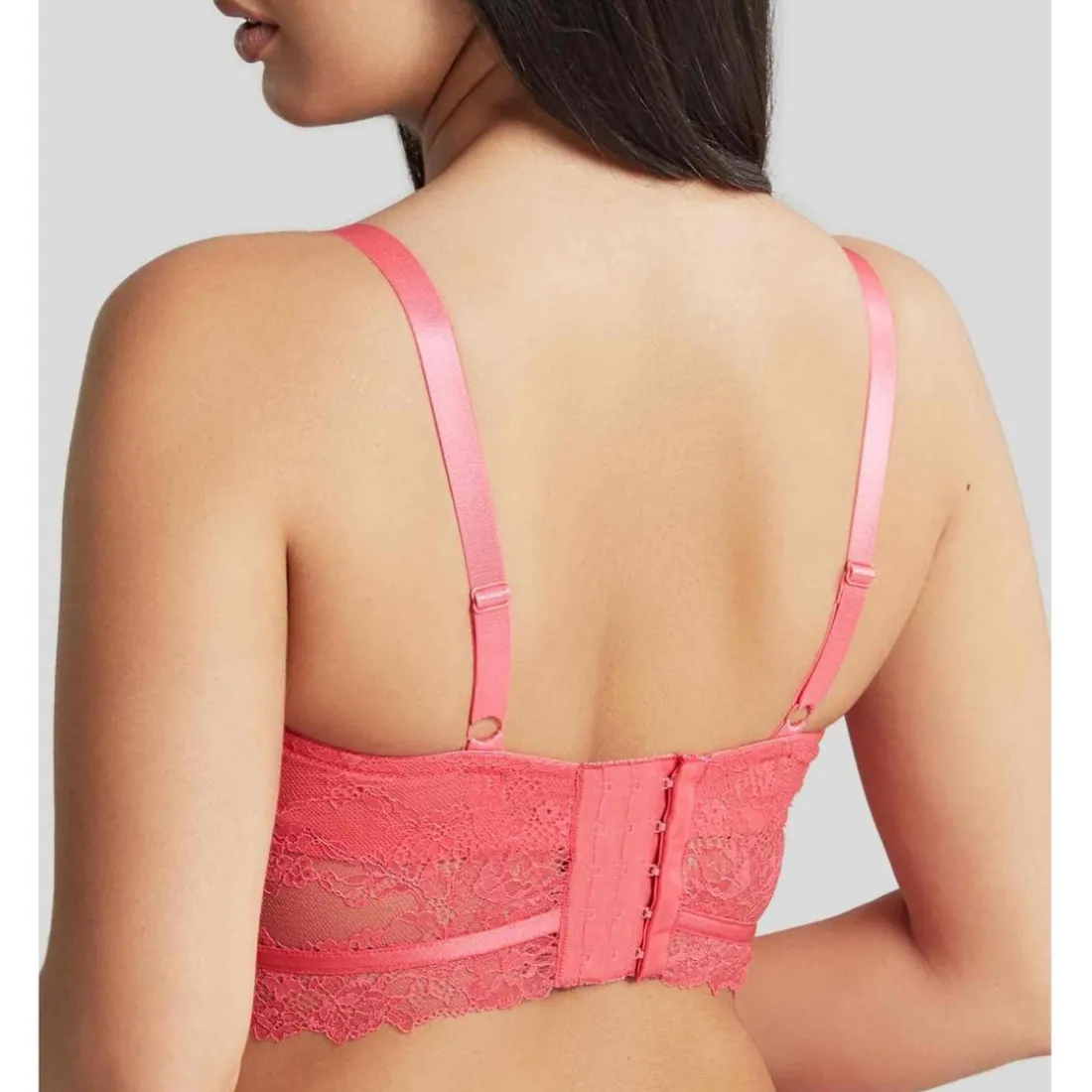 Soutien-gorge Plongeant Armatures en Tulle Transparent - Cleo by Panache Rose