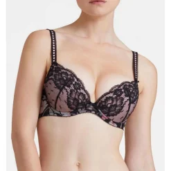Soutien-gorge plongeant armatures Noir