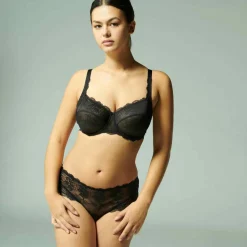 Soutien-gorge Plongeant Armatures Rêve - Noir