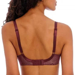 Soutien-gorge plongeant armatures - Rouge TAILORED