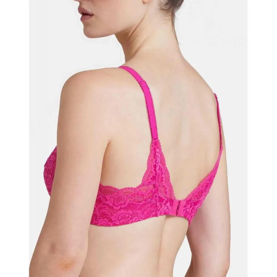 Soutien-gorge plongeant armatures Rose