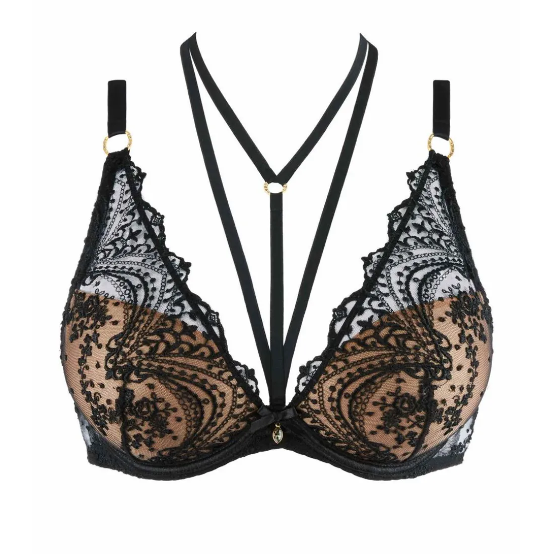 Soutien-gorge Plongeant Armatures noir