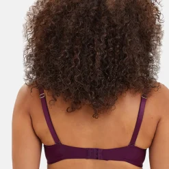 Soutien-gorge plongeant avec armatures violet