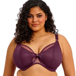 Soutien-Gorge Plongeant Bordeaux violet