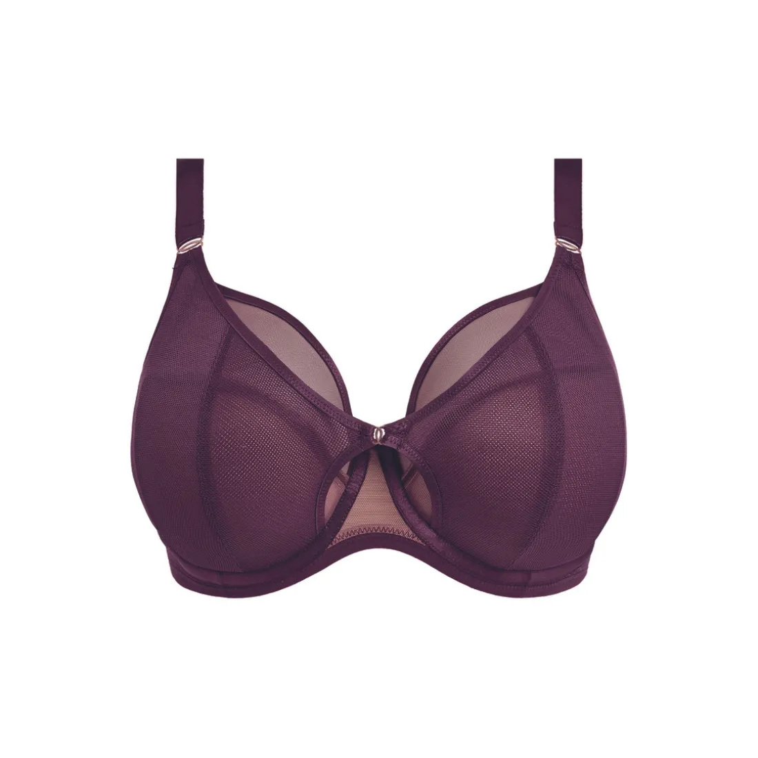 Soutien-Gorge Plongeant Bordeaux violet