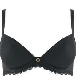 Soutien-gorge plongeant coques armatures noir