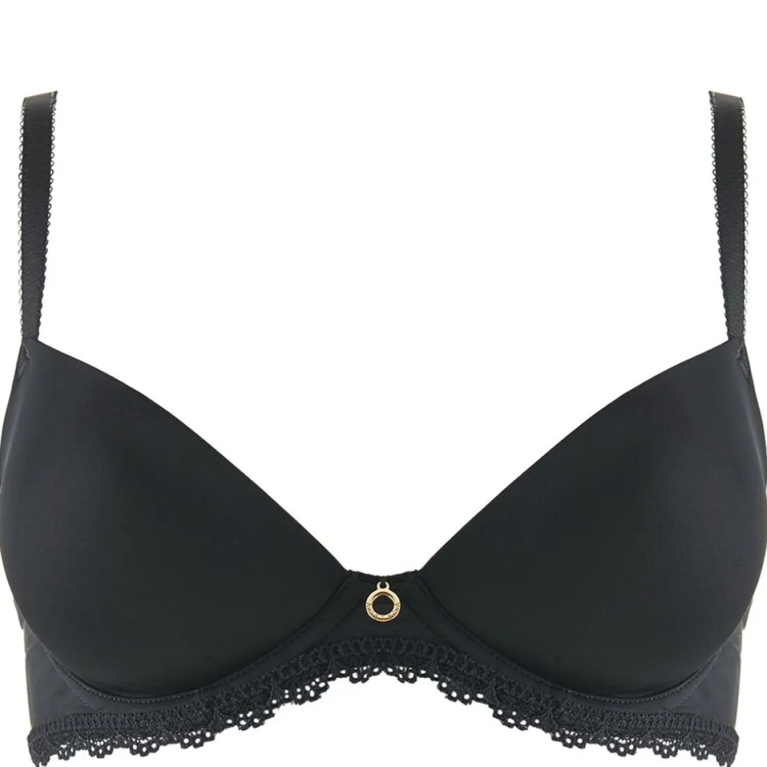 Soutien-gorge plongeant coques armatures noir