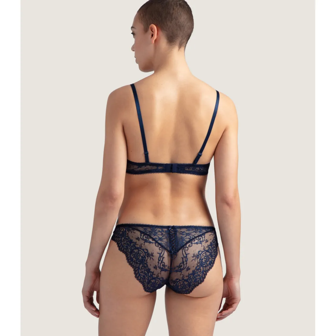 Soutien-gorge plongeant foulard armatures - Vert