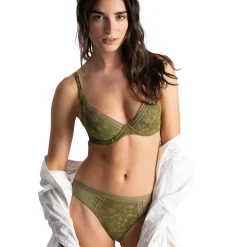 Soutien-gorge plongeant Gardenia vert