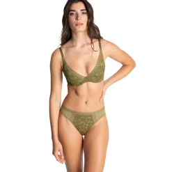 Soutien-gorge plongeant Gardenia vert