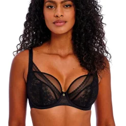 soutien-gorge plongeant noir