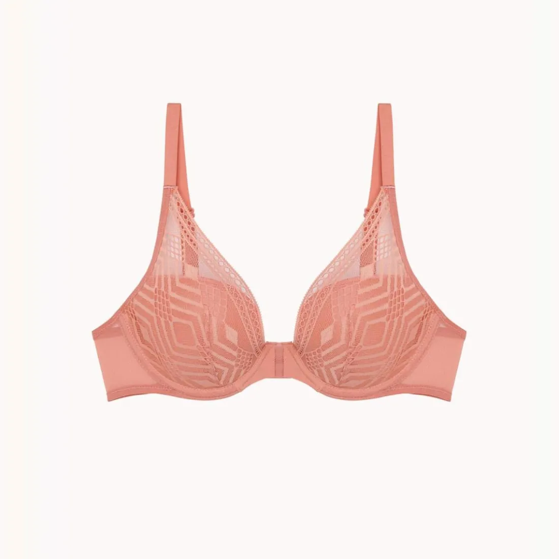Soutien-gorge plongeant rose